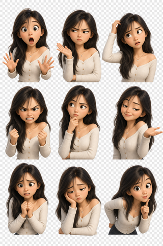 Bộ sticker 3D biểu cảm từ selfie