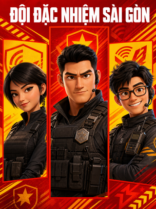 Poster 3D Đội Đặc Nhiệm Sài Gòn