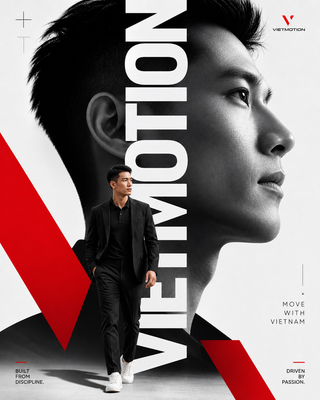 Poster thể thao VietMotion tối giản