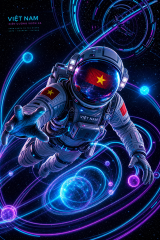 Phi hành gia Việt Nam giữa quỹ đạo neon tương lai