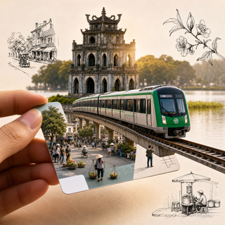 Vé tàu điện mở ra Hà Nội thu nhỏ