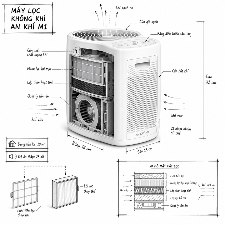 Infographic kỹ thuật sản phẩm