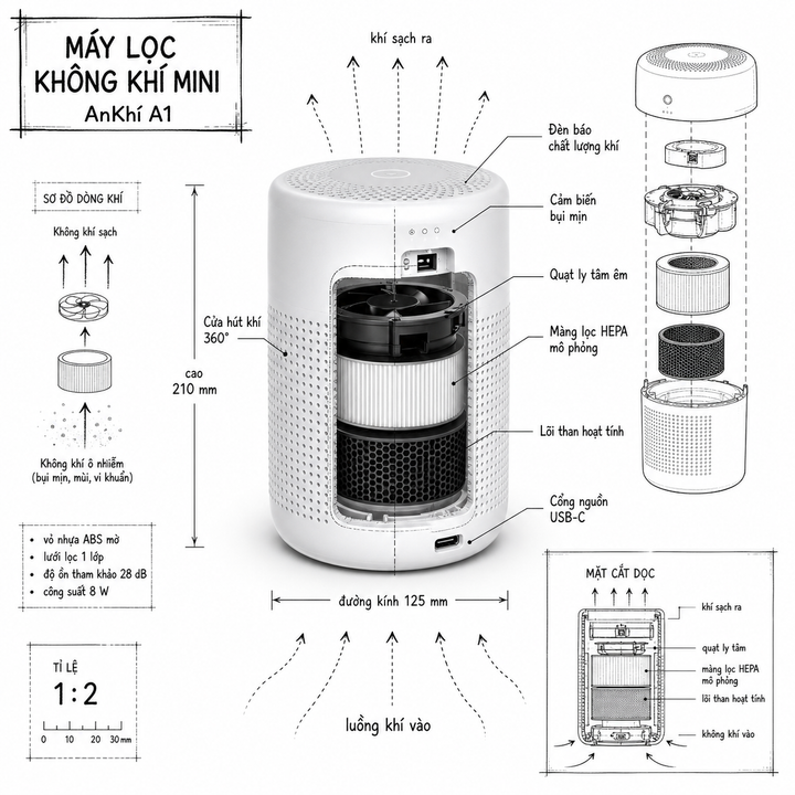 Infographic kỹ thuật sản phẩm