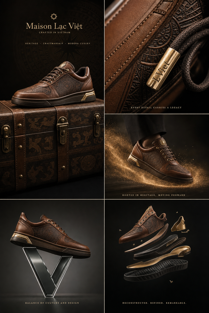 Quảng cáo sneaker da Maison Lạc Việt