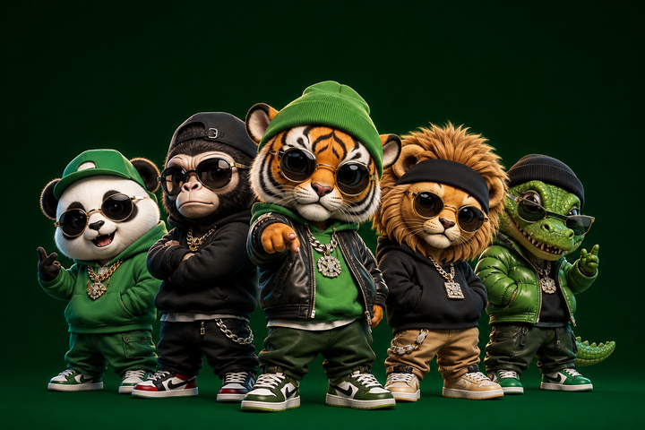 Nhân vật chibi rapper 3D