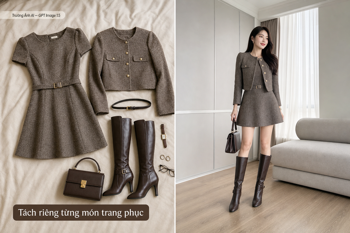 So sánh tách trang phục thời trang AI