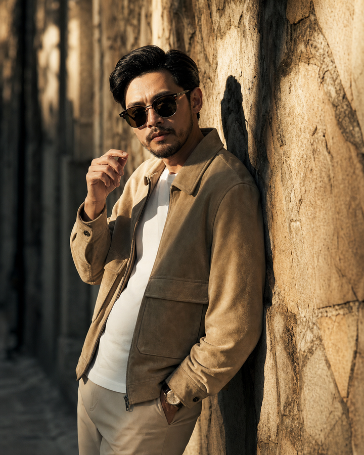 Chân dung nam street style giờ vàng