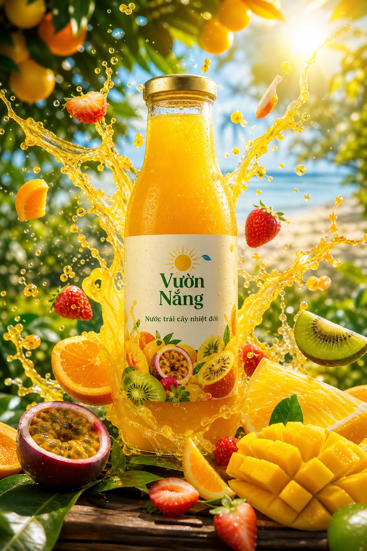 Quảng cáo nước trái cây Vườn Nắng