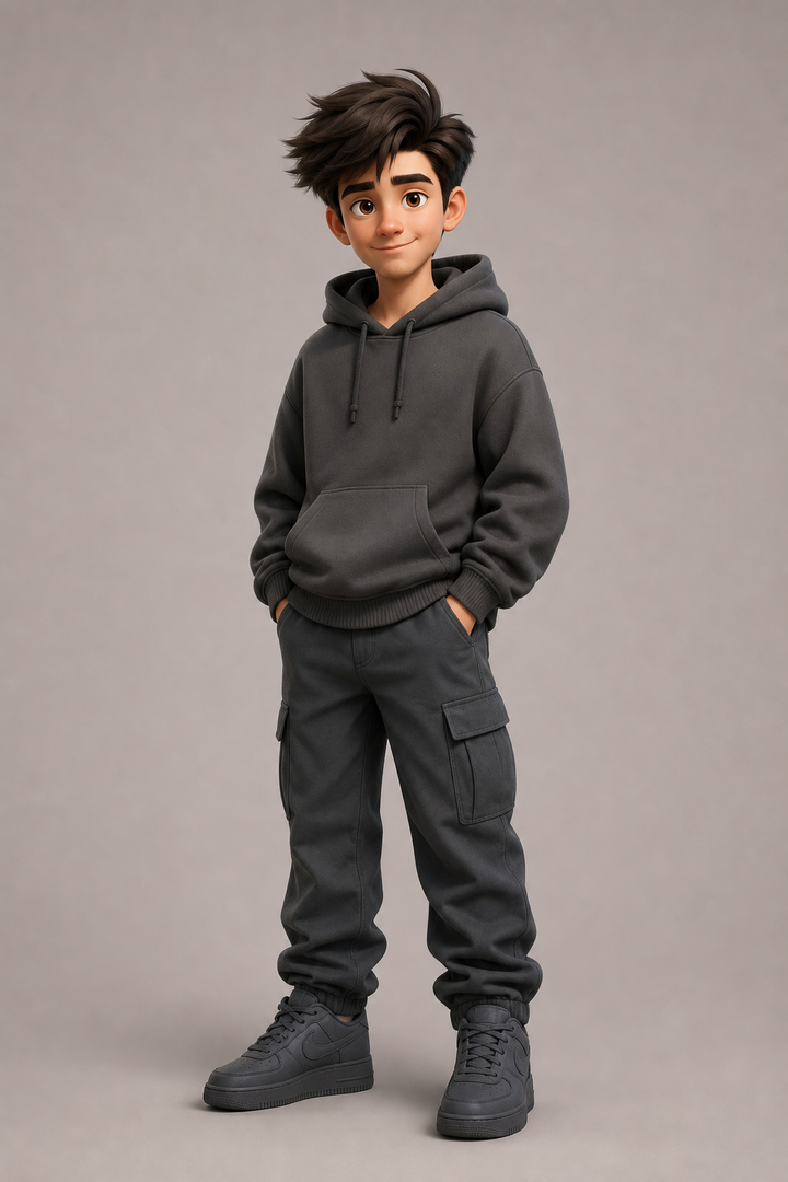 Nhân vật streetwear 3D từ ảnh tham chiếu