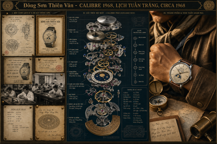 Bảng tư liệu đồng hồ Đông Sơn Thiên Văn