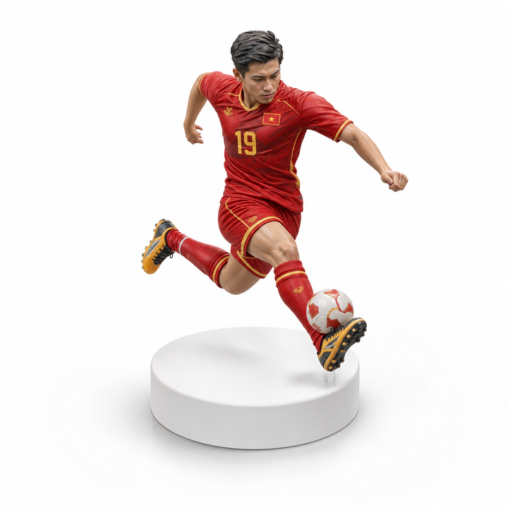Tượng nhỏ vận động viên Việt Nam phong cách 3D