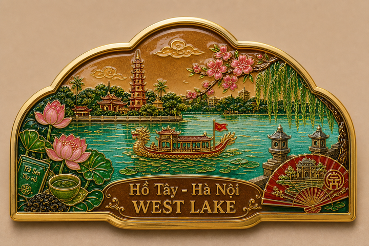 Nam châm Hồ Tây Hà Nội men lưu ly