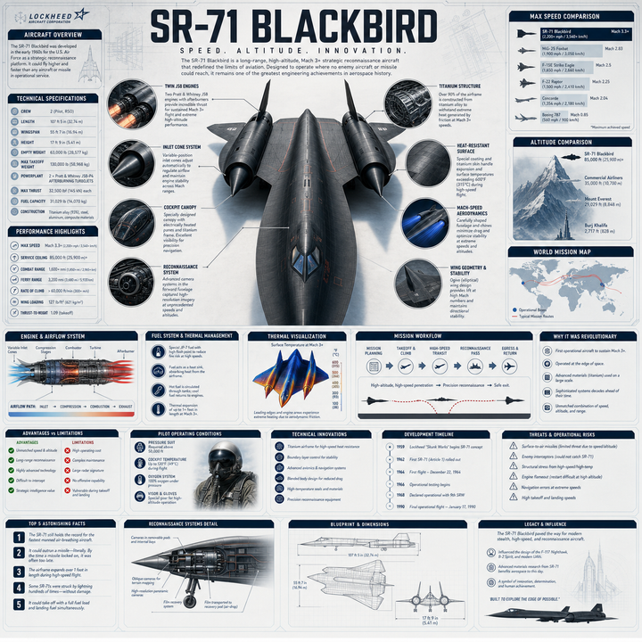 Infographic SR-71 Blackbird cao cấp