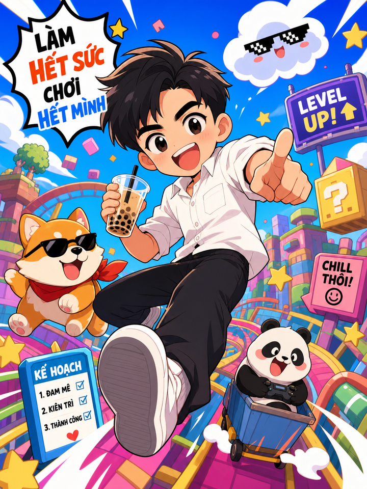 Nhân vật anime năng lượng vui nhộn