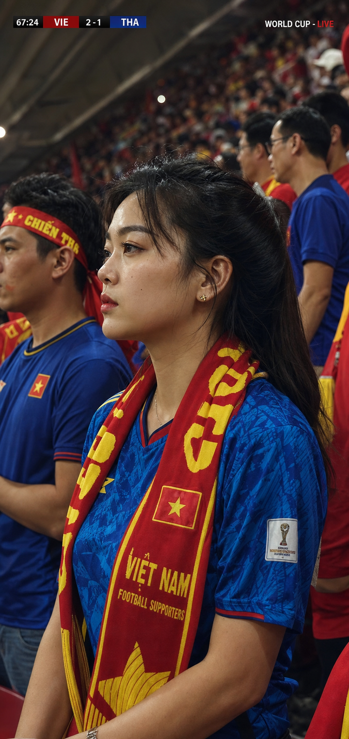 Cổ động viên Việt Nam trên khán đài World Cup