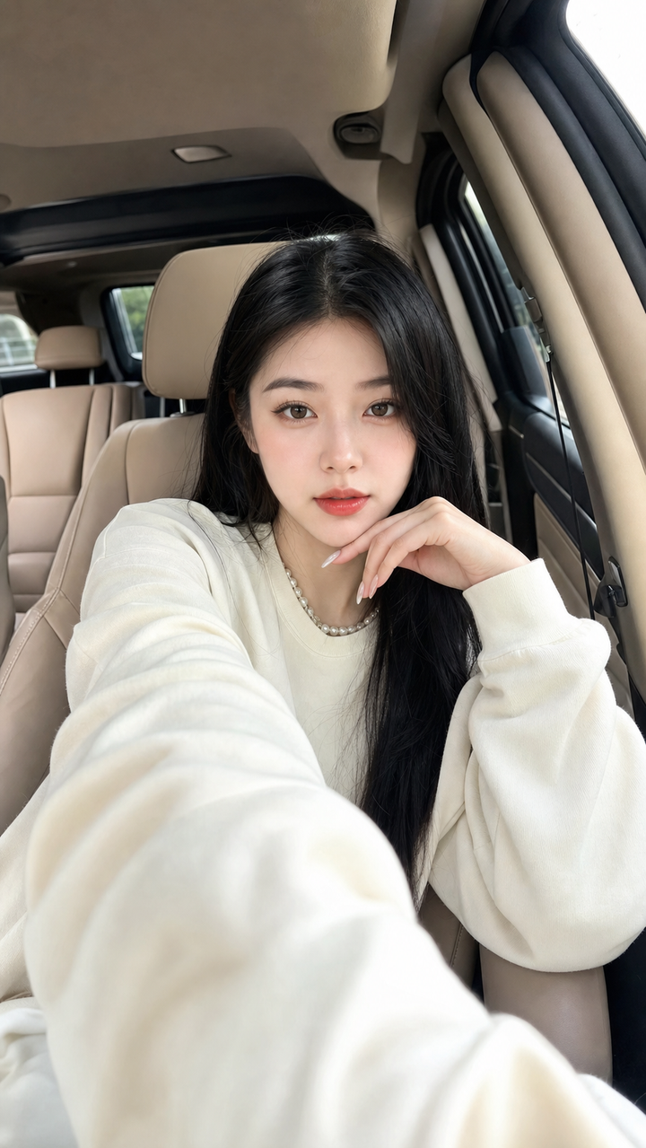Chân dung cô gái trong xe sang